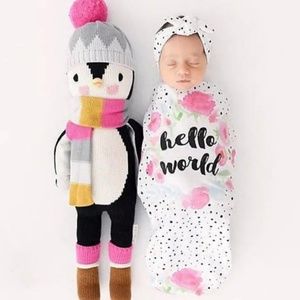 Swaddle Sack And Matching Headpiece